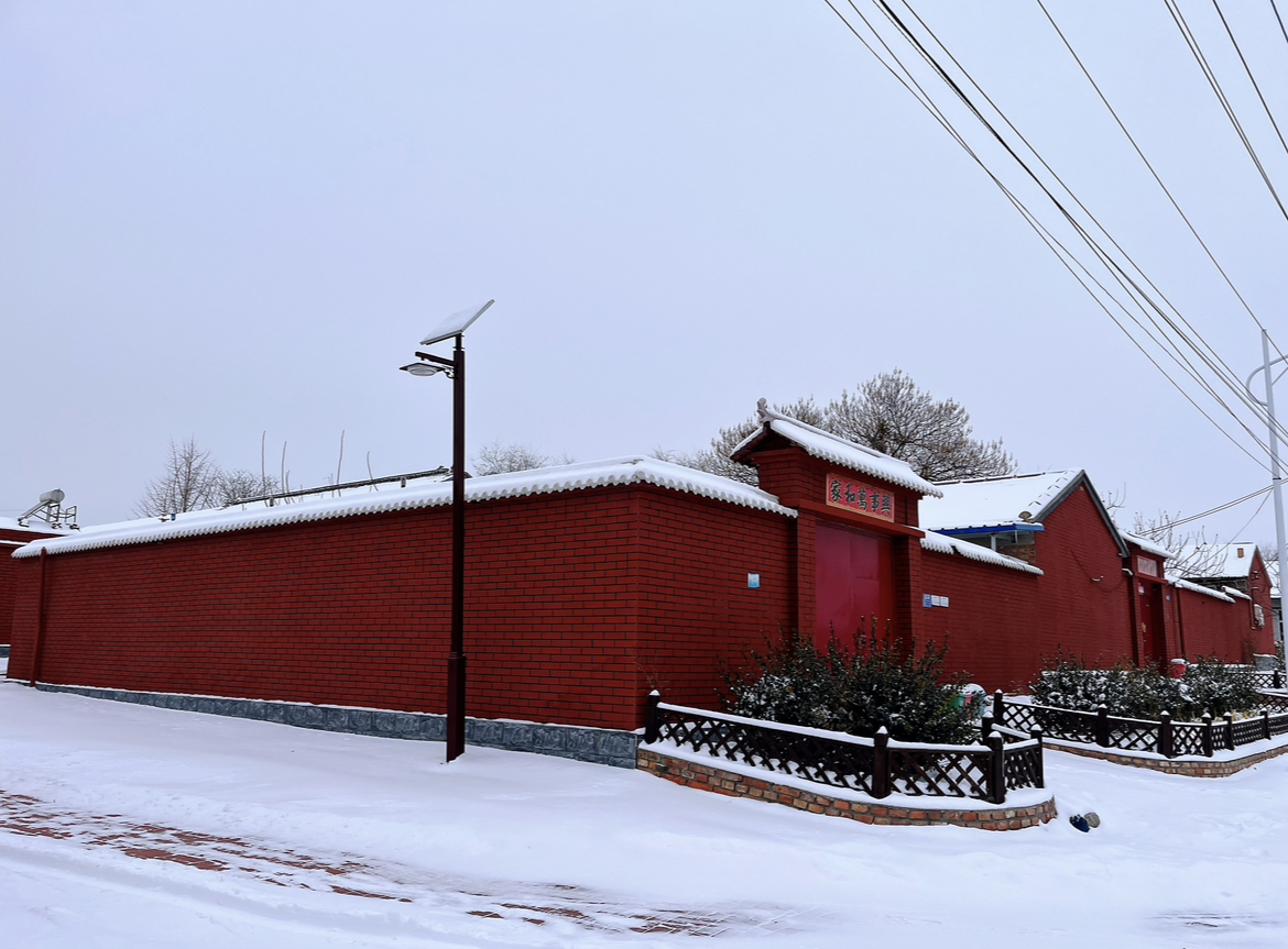 见行见效津彩绽放活动参赛作品雪景村庄